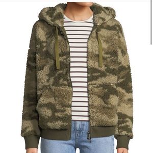 ATM Anthony Thomas Melillo Shearling Camo Jacket